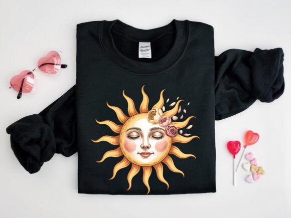 Blushing Boho Sun T-shirt Design PNG: Creative Asset Guide