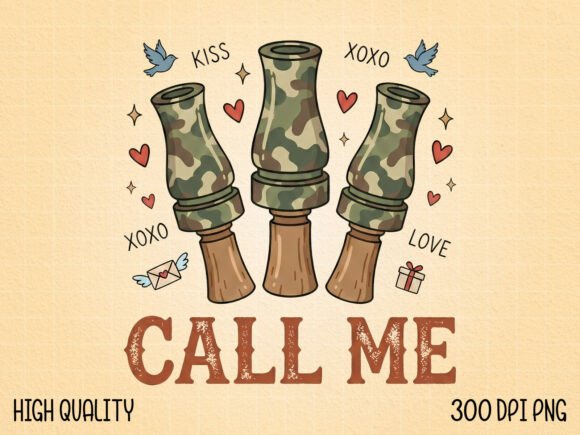 Call Me Duck Hunting Design PNG: A Creative Asset for Modern Projects