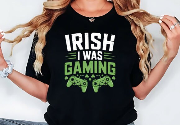 Irish I Was Gaming T Shirt Design: A Creative Asset
