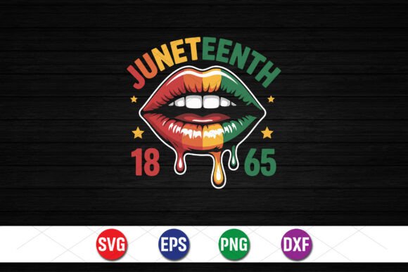 Juneteenth 1865 Lips Design: A Bold Symbol of Freedom