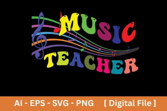 Music Teacher Sublimation T-shirt Design: A Creative Asset
