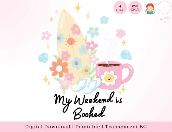 My Weekend is Booked Beach PNG: A Designer's Coastal Asset