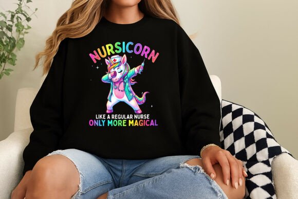 Nursicorn Magical Nurse Unicorn Design: A Creative Asset