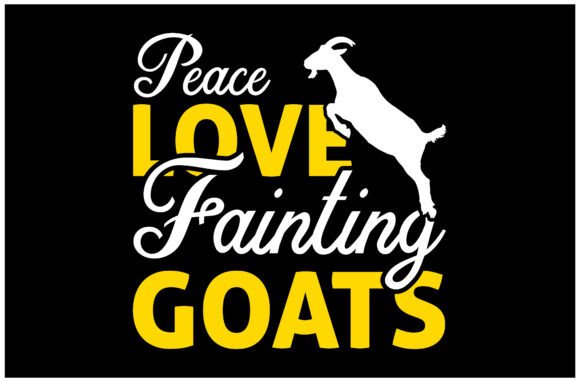 Peace Love Fainting Goats SVG: A Quirky Design Asset